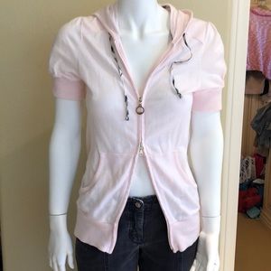 short sleeve burberry pink hoodie